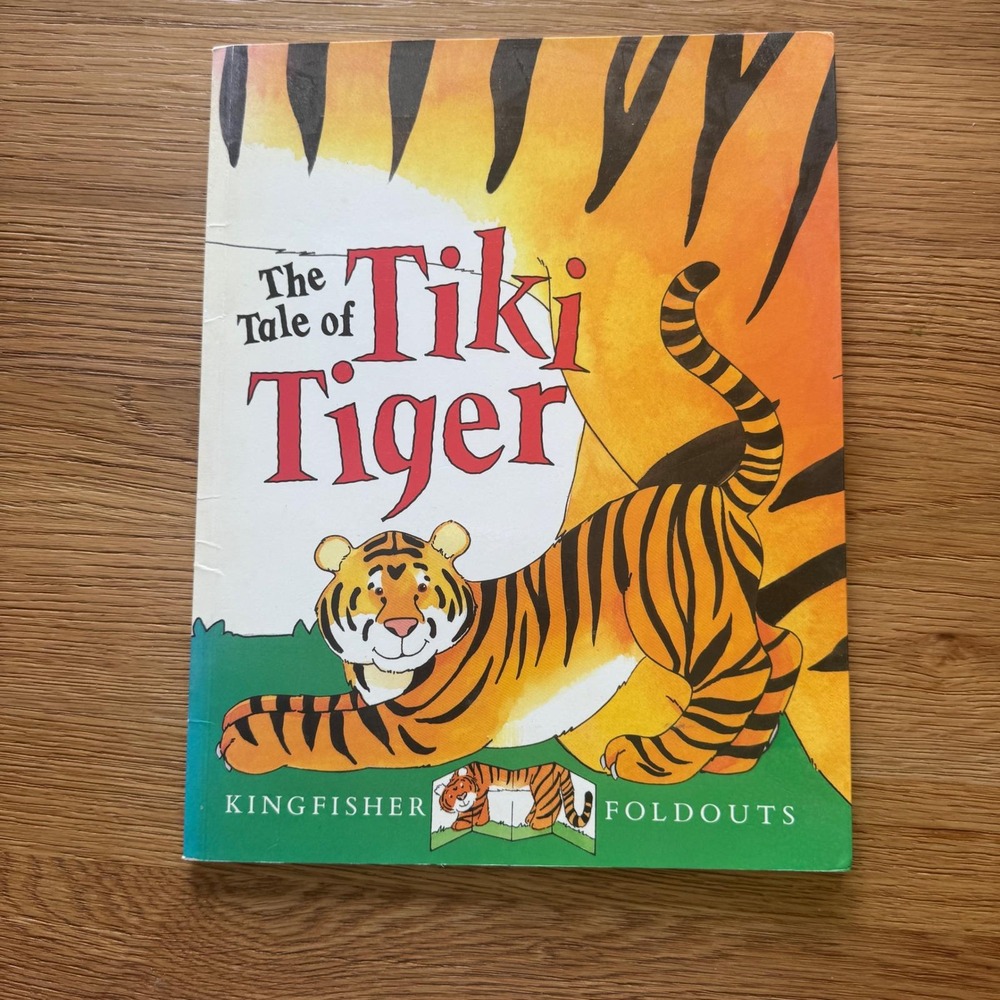 The Tale of Tiki Tiger Terri Wiltshire Kingfisher Foldouts VTG Book 1993 1st Ed